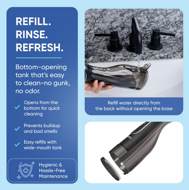 Jetly Midnight Black – High-Performance Oral Irrigator - Image 3